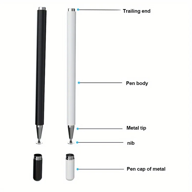 2 Stück Universal-Stylus-Stifte für Zeichentablets und mobile Geräte, Präzise und kapazitive Touchscreen-Stifte, Büro-Stylus, empfindlicher Stift – Detail 5