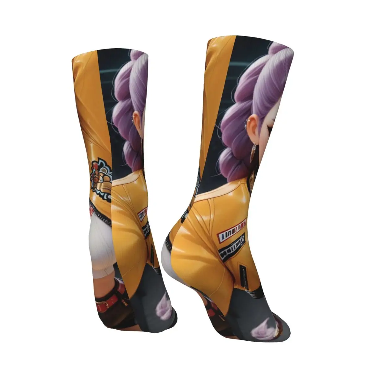 زوجين الجوارب رومي AI الفن هنتركس Kpop شيطان الصيادين جوارب الخريف الكورية متوسطة جوارب ناعمة تصميم في الهواء الطلق المضادة للانزلاق الجوارب