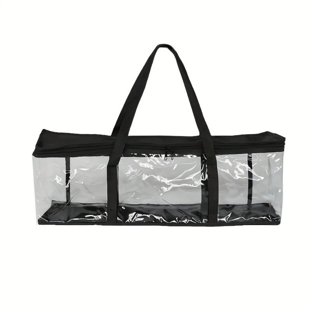 Bookshelf Dust Proof Book Storage Bag Clear Large CD Holder Case 60cm Book Organizer DVD Carry Bag Collection