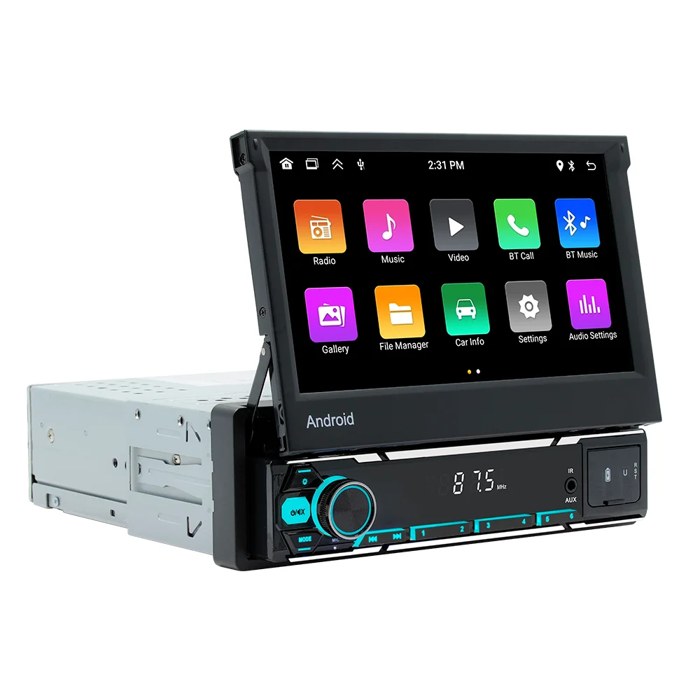 BQCC 1 din car radio 7 inch HD Autoradio multimedia player 1DIN WIFI GPS car audio car audio MP5 Bluetooth USB TF FM camera