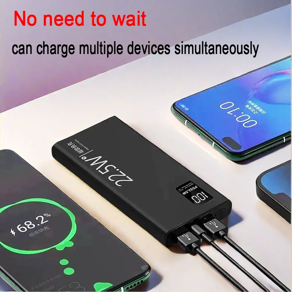 22.5W Super Fast Charging Portable External Battery Digital Display Power Bank