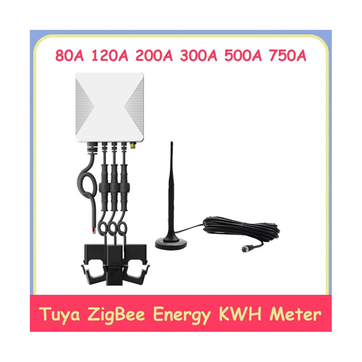 80A ZigBee 3 fazy energii KWH miernik mocy zacisk prąd transformatora App Monitor