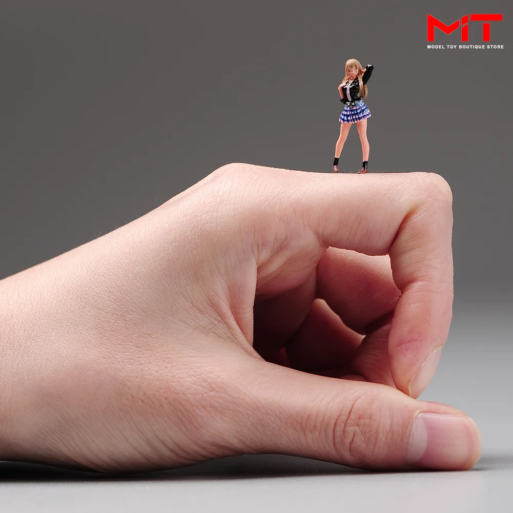 Miniature Figure 1/87 1/64 1/43 1/24 1/18 Anime Beauty Student Uniform Girl Mini Diorama Figurines Doll Model Scene Prop Display