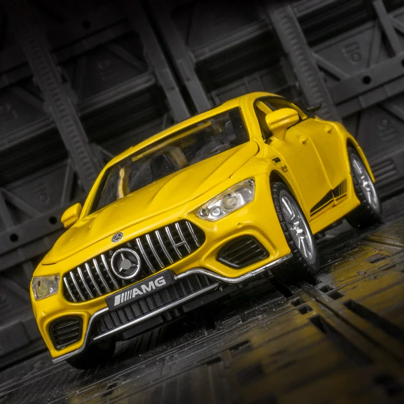 

1:32 Mercedes-Benz GT63 alloy car model ornaments pull back openable acousto-optic toy car children's gift