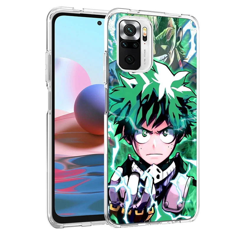 My Hero Izuku Deku Cover Phone Case For Xiaomi Redmi 12C 12 10C 10 9C 9 10A 9A 8A 9T 7A 7 6A 6 Pro K20 K40 S2 Soft Fundas Shell