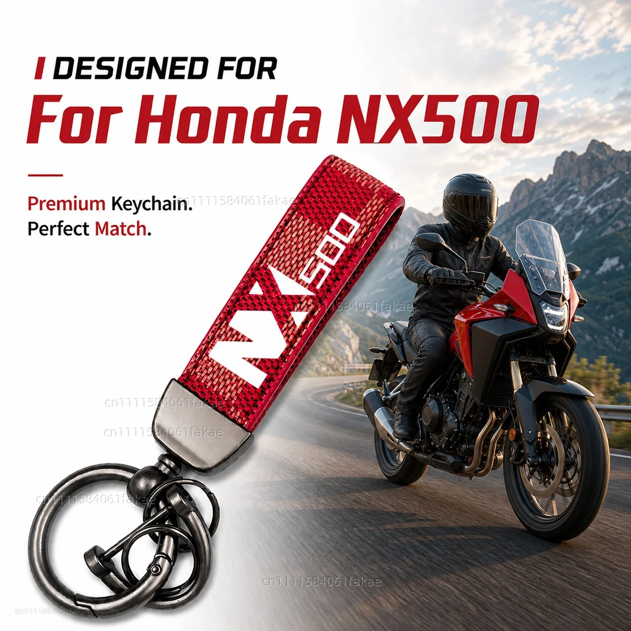 For Honda NX500 NX 500 2023 2024 2025 NX400 CB500X CB 500X Motorcycle Keychain Custom Logo Gift for Rider Men Women