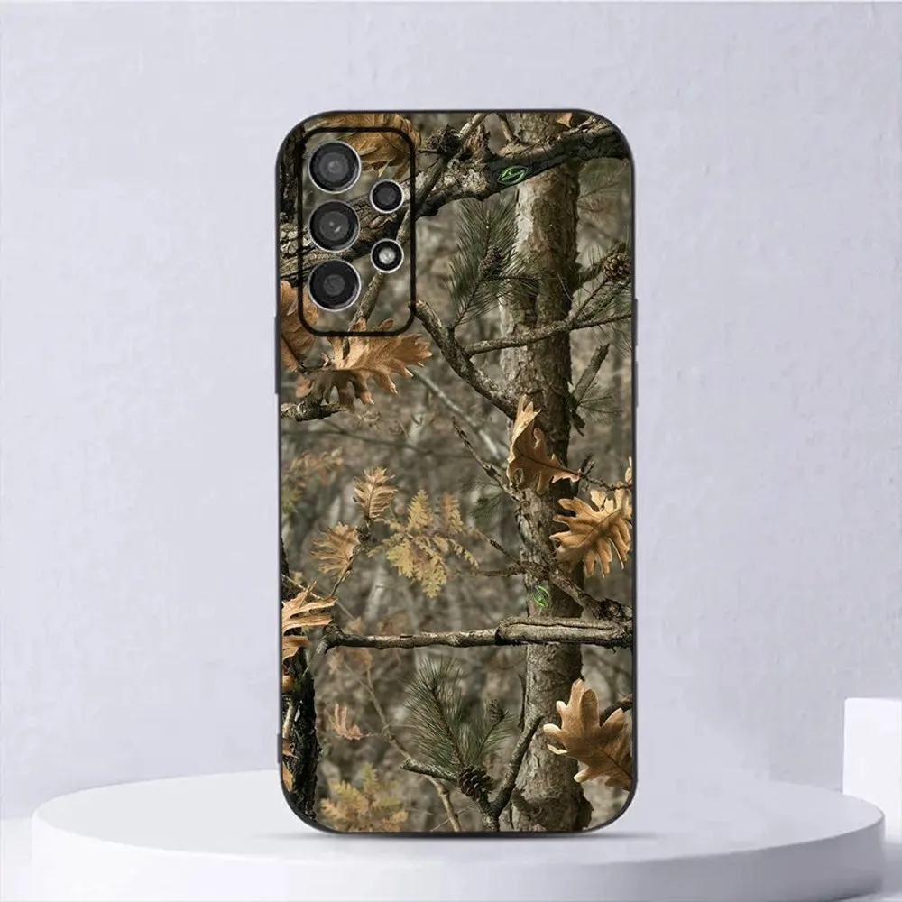 Military Camouflage Phone Case For Samsung Galaxy A13,A21s,A22,A31,A32,A52,A53,A71,A80,A91 Soft Black Shell