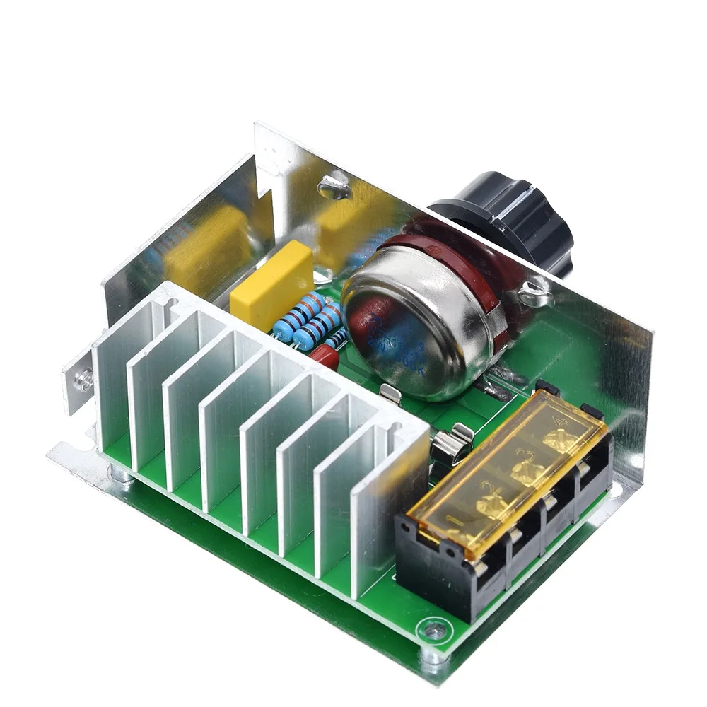 4000W 220V AC SCR Motor Speed Controller Module Voltage Regulator Temperature Dimmer for Electric Furnace Water Heater LED Light