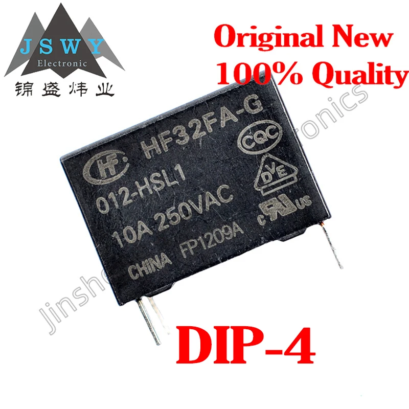 

(10/50 pieces) HF32FA-G-012-HSL1 DIP-4 New Original Spot 12VDC Power Relay Electronic