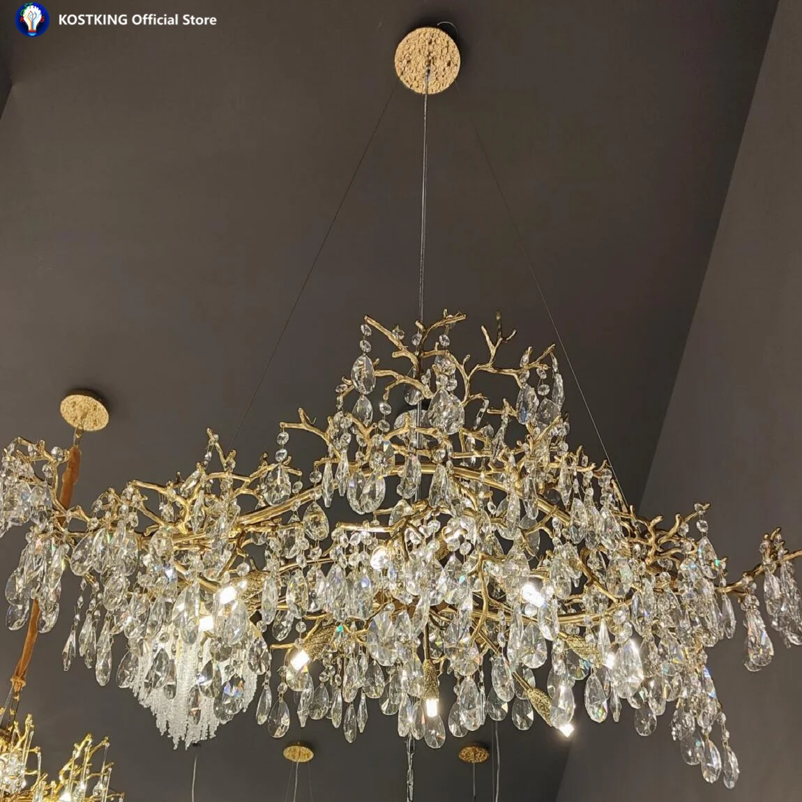 New crystal chandelier for the living room hotel lobby lighting designer branch chandelier Luxury decoration project lights