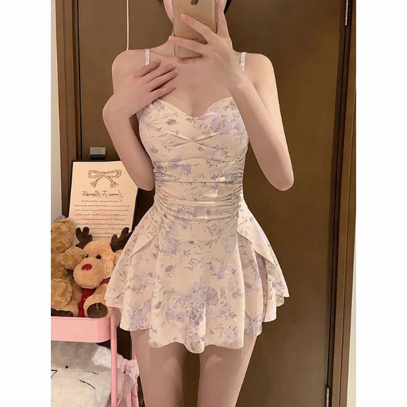 

Цельная блузка, новый тонкий и консервативный женский купальник