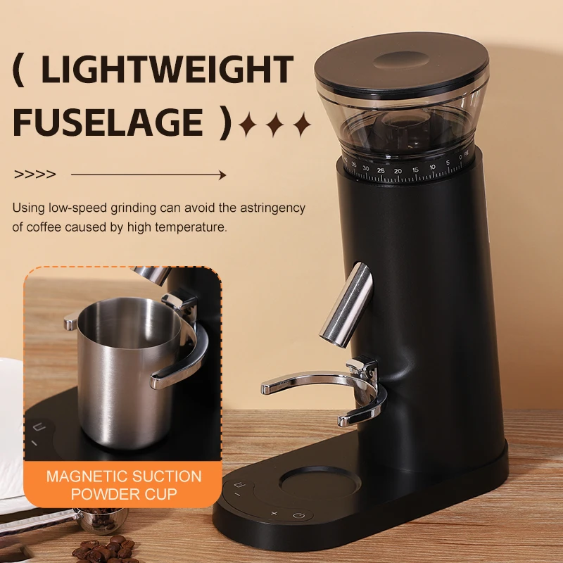 2025 Conical Burr 60 Setting Compact & Quiet Rechargeable Electric Espresso Coffee Grinder For Home Use / Outdoor