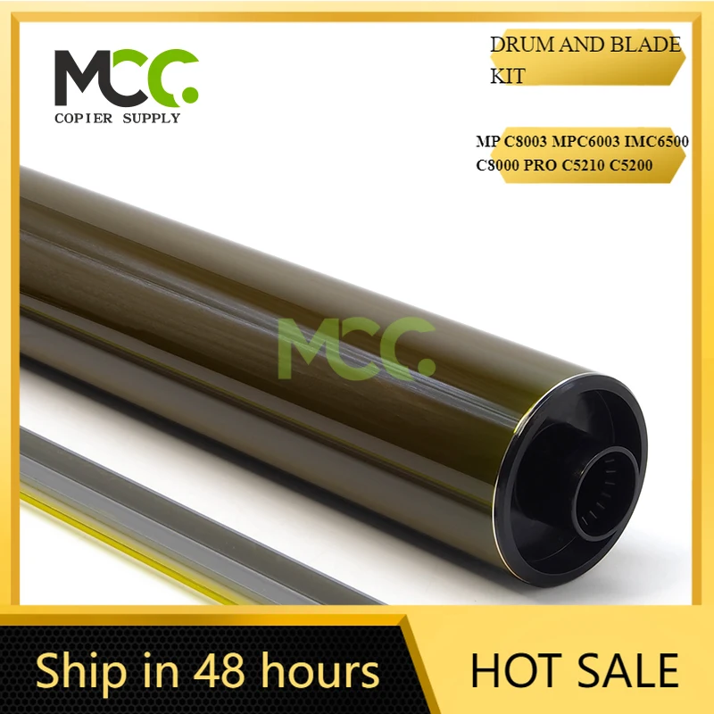 

JAPAN TOP OPC DRUM AND BLADE IN RICOH COPIER MP C8003 MPC6003 IMC6500 C8000 PRO C5210 C5200