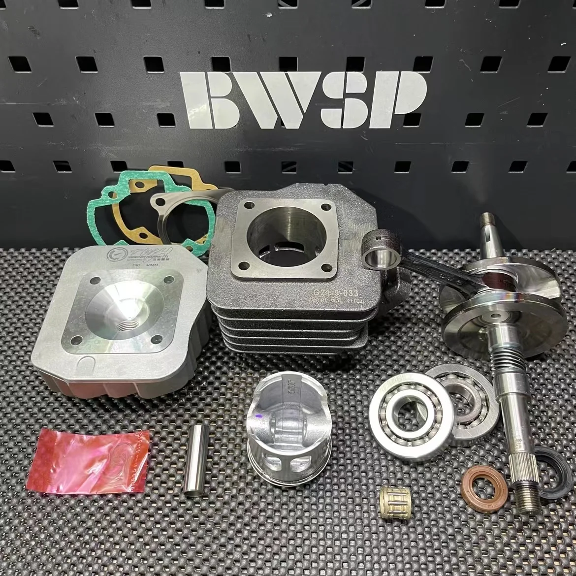 Big Bore Kit 80cc For DIO50 AF18 JISO Forged Cylinder Piston 48mm Long Stroke Crankshaft 43mm BWSP Scooter Engine Parts