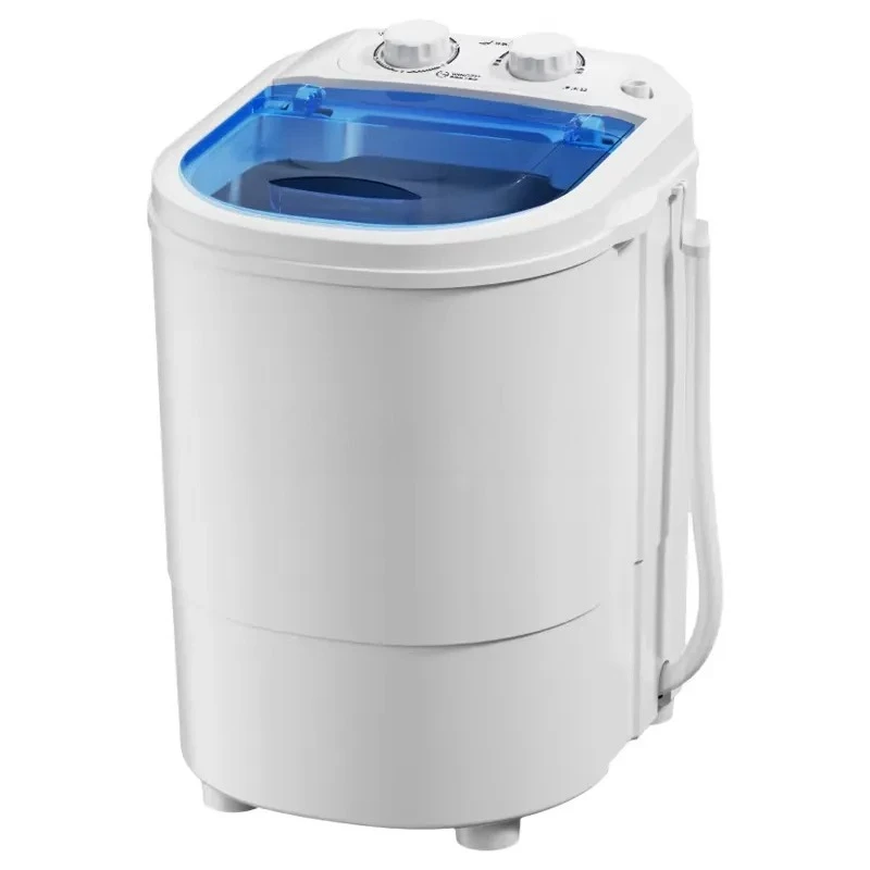 Mini Portable Compact Semi Automatic Washing Machine with Rotating Basket for Baby Clothes Dormitory Apartment Use