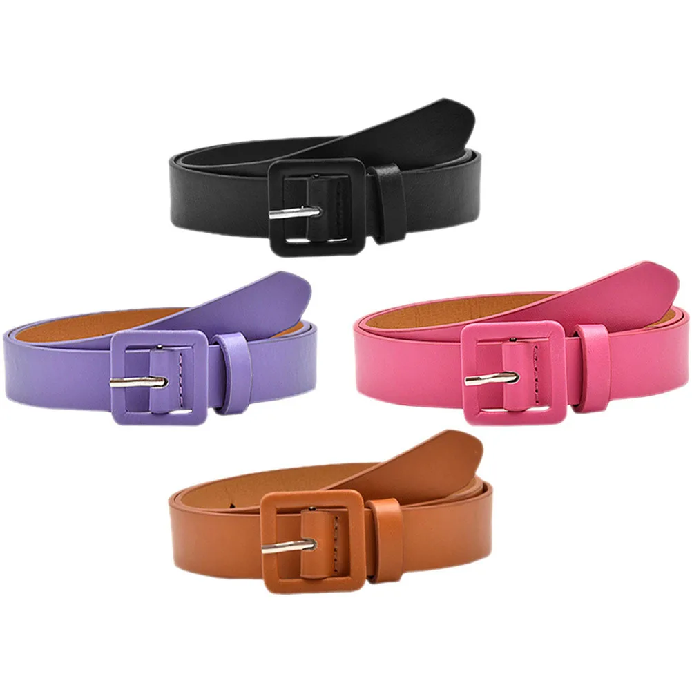 

4pcs Belts 10-12 Waist For Teen Fashion Dress Belt Lightweight Cowgirl Belt For 14-16