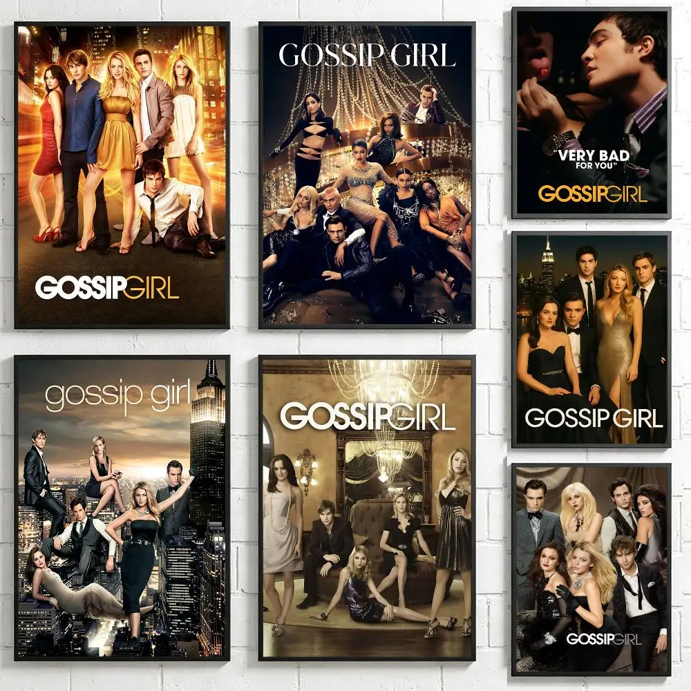 series Gossip Girl Poster HD Poster Retro Industrial Style Suitable for Living Room Bar Corridor and Gift Giving