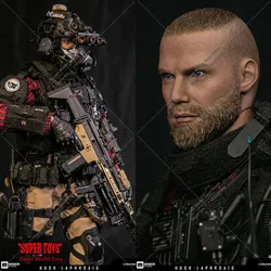 Damtoys EBS002 1/6 Scale Male Soldier EXTREME ZONE Agent HUGH LAPHROAIG With Weapon 12'' Full Set Action Figure Model Toys