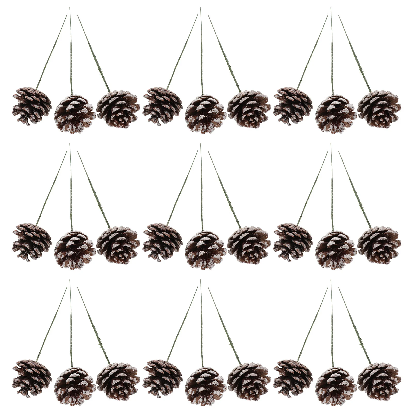 

30Pcs Winter Holiday Pinecone Decorations Rustic Pine Cone Picks Seasonal Garland Wreath Ornaments Outdoor Party Christmas