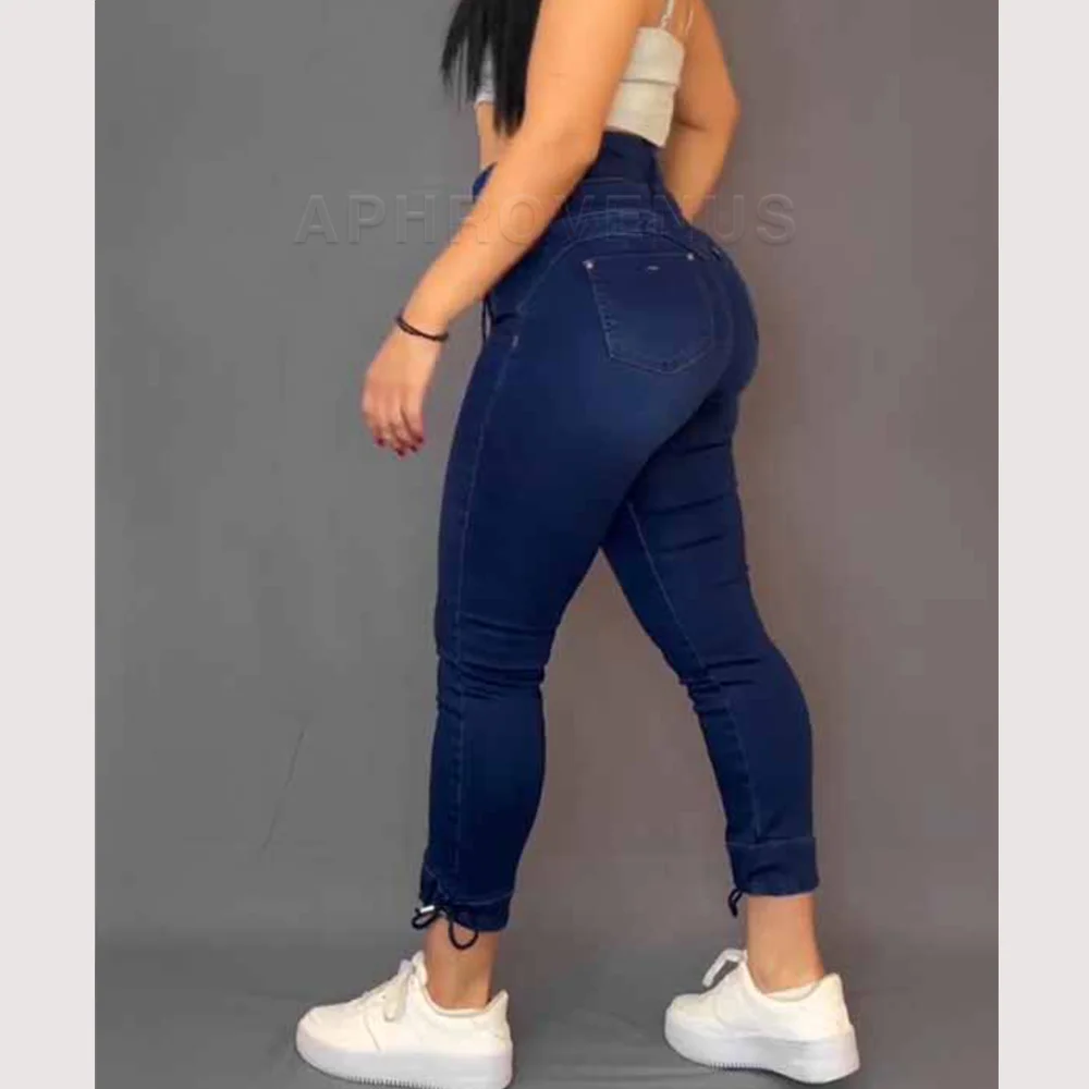 Fashion Sexy High Waist Slim Fit Jeans for Women New Casual Sexy Classic Denim Pant Stretchy Skinny Women's Jeans Curve Figure