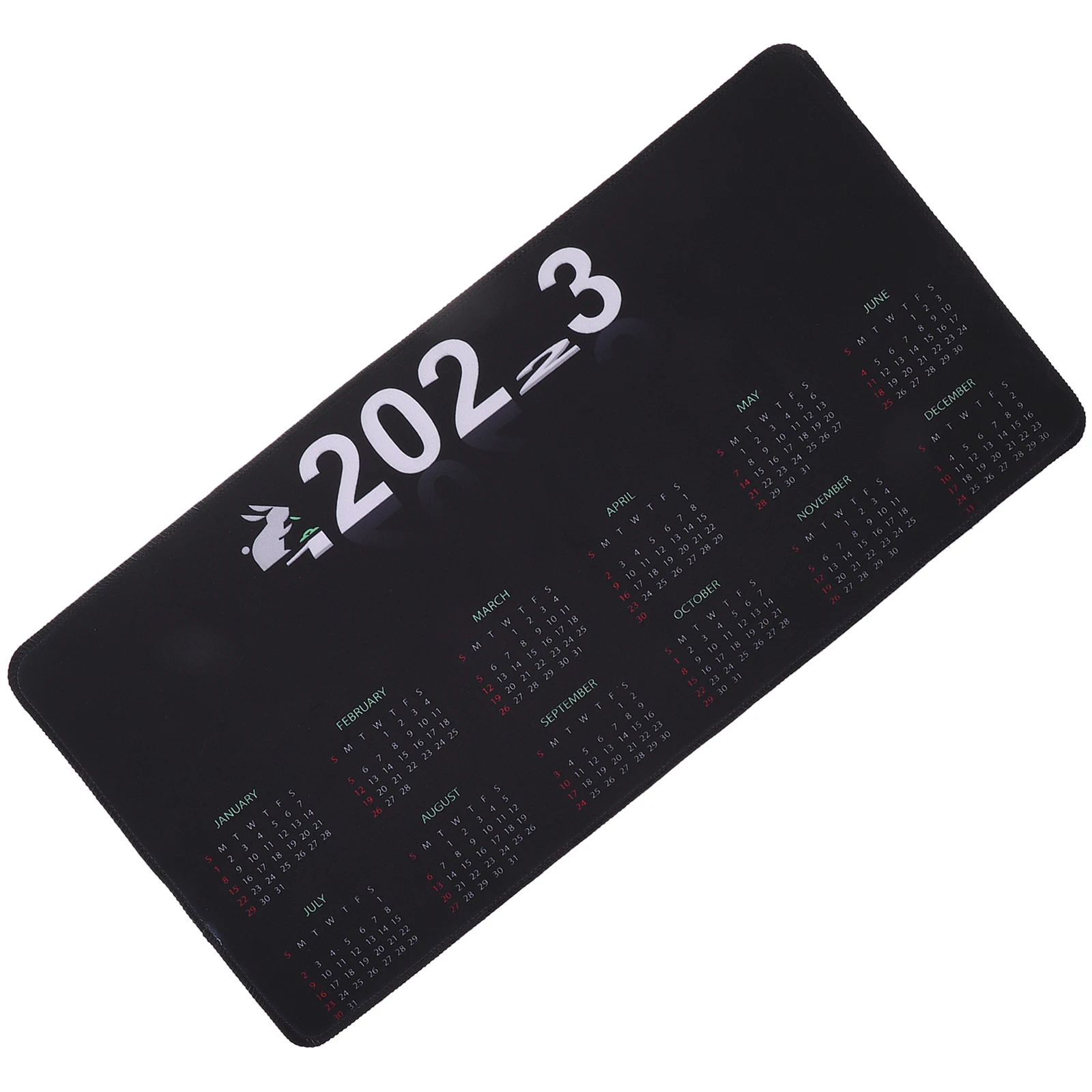 

Large Non slip Mouse Pad 2023 Gaming Desktop Computer Rubber Mat calendar design smooth surface comfortable use for work