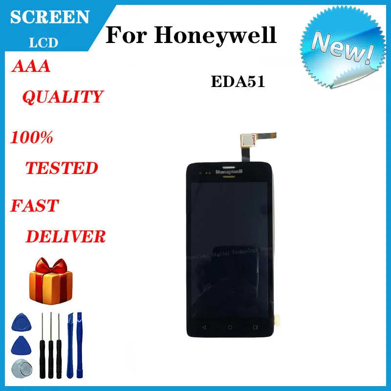 For Honeywell EDA51 LCD Display With Touch Screen Digitizer Assembly Replacement With Repair Tools