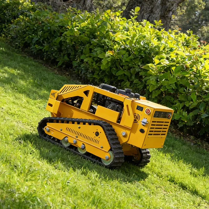

Customized Upgraded Version Power Force Lawn Mowers Garden Robot Lawn Mower Automatic 800mm Cutting Width Crawler Mower