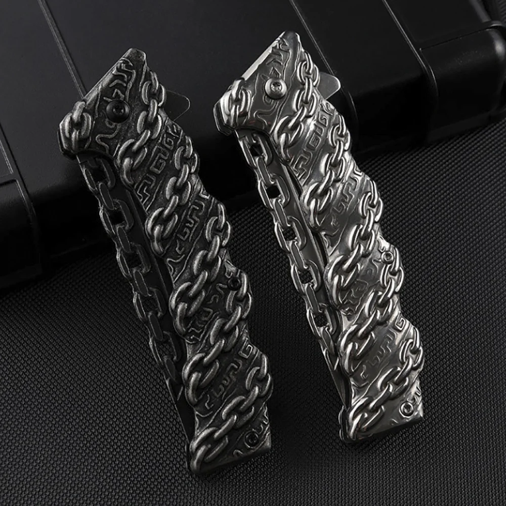 بقاء أضعاف سكين الفاكهة فائدة EDC جمع ثلاثية الأبعاد Stonewash سكين للفرد جيب EDC أدوات في الهواء الطلق سكّين متعدّد الاستخدامات هدية للرجل #4