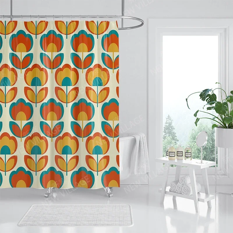 Waterproof fabric shower curtains Bathroom curtain accessories Bath curtain for shower 180x200 240*200 boho decoration abstract