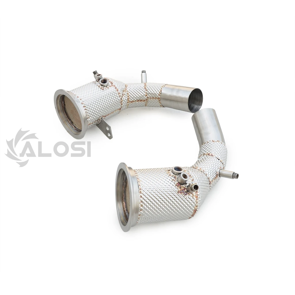 Stainless steel Insulated downspout suitable for Porsche 911 Carrera 992 3.0T exhaust pipe high-performance exhaust head section
