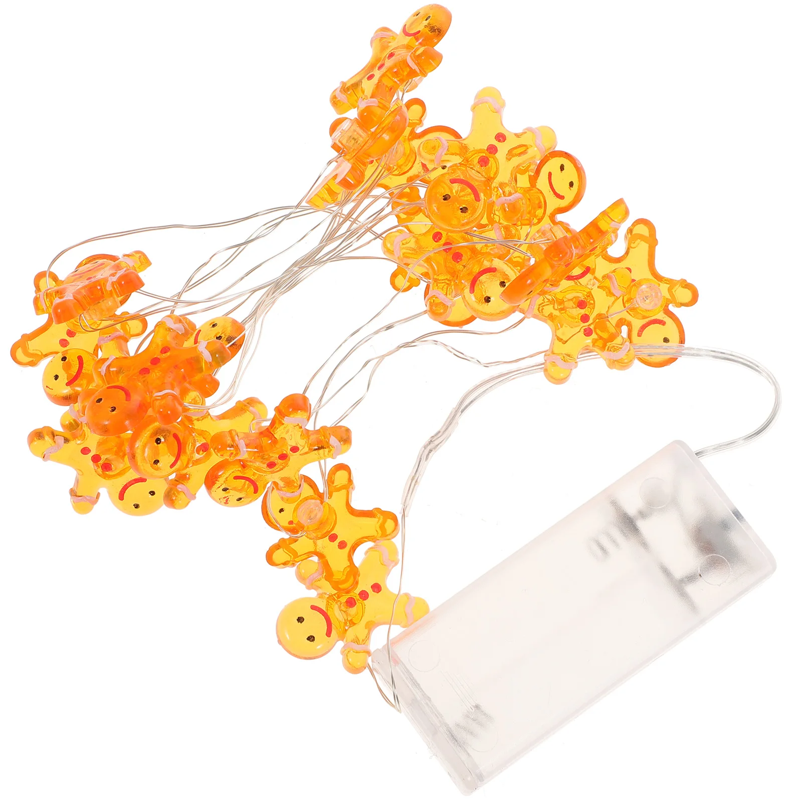

Gingerbread Man String Lights Christmas Decorative Colored Adornment Xmas Style Lamp String Festive Party Supplies