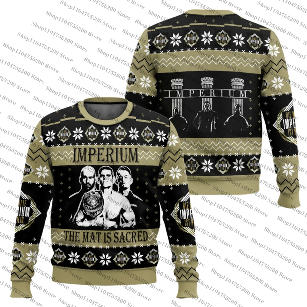 The Mat Is Sacred IMPERIUM المحدودة سترة عيد الميلاد القبيحة إديلويس نمط الذهب x Dark Soul Gunther البلوز البلوز