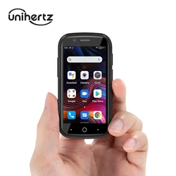 Unihertz-Smartphone débloqué Jelly 2E Mini, 4G, Android 12, 4 + 64 Go, carte SD, gris argent, prise en charge vocale HD