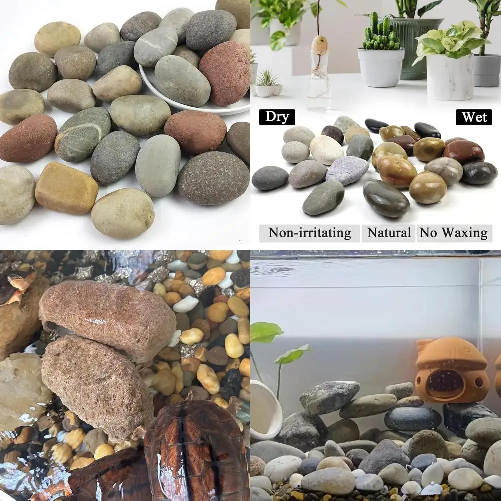 

Ландшафтный дизайн речных камней, 2-3-дюймовые разноцветные камни для посадки, клумбы, комнатные фонтаны, садовый декор
