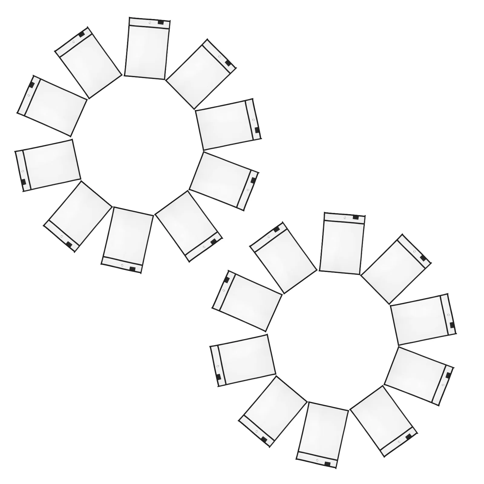 20 قطعة من أكمام الجيب الجافة القابلة لإعادة الاستخدام من البلاستيك الشفاف وحاملي المستندات القابلة للكتابة للفصول الدراسية والمكتب والمدرسة وحزم المسح الجاف