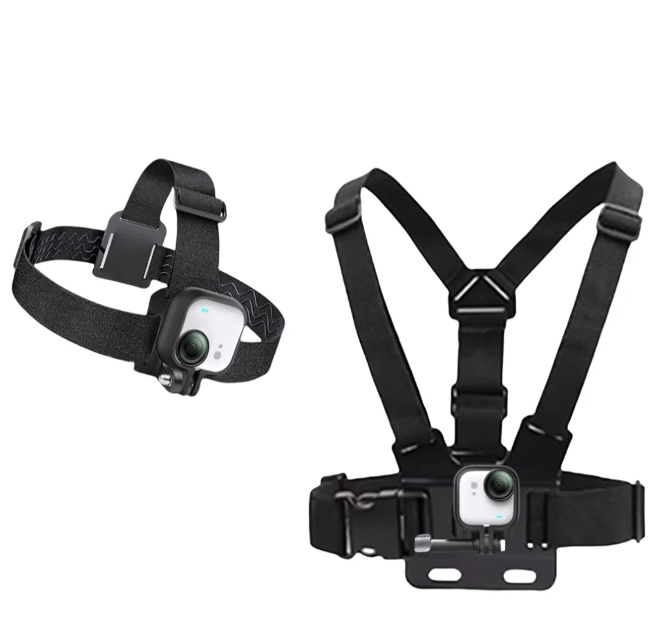 

Head Strap Mount Headband Adjustable Chest Belt For GoPro Hero/Insta360 Go Ultra/DJI Osmo Nano/360/Pocket 3/Action 6 5 4 3 2