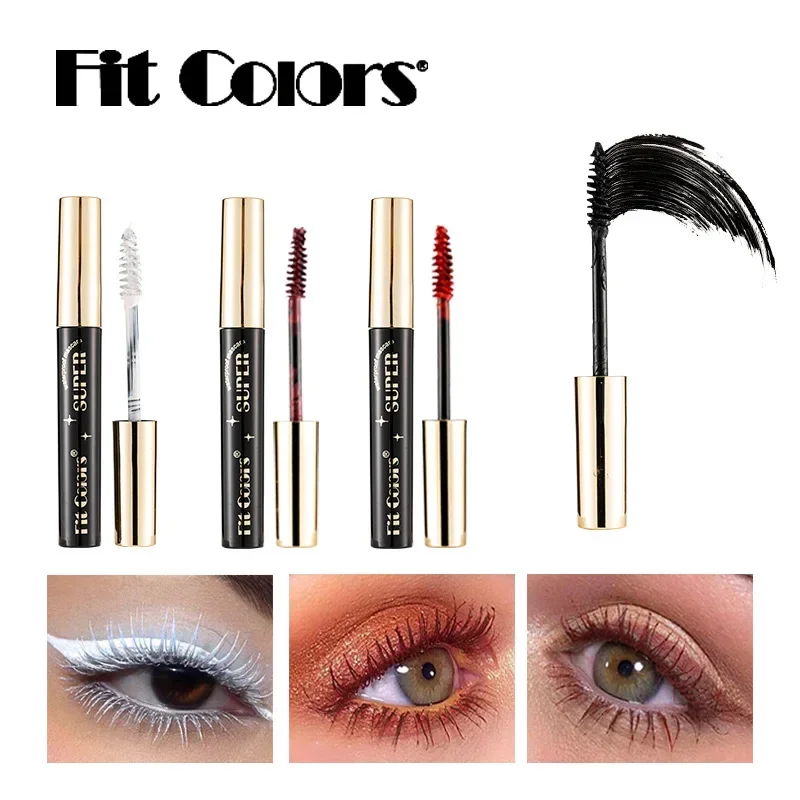 5D Seidenfaser-Mascara, Wimpernfarbe, wasserdicht, 14 Farben, 3D-Mascara, Wimpernverlängerung, dicke, verlängernde Wimpern, Kosmetik