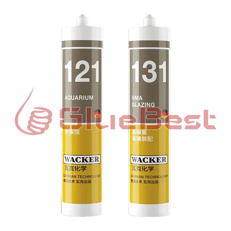 WACKER 121 131 Aquarium Grade Silicone Curing Agent Waterproof Sealant for Fish Tanks and Transparent Adhesion Original Product