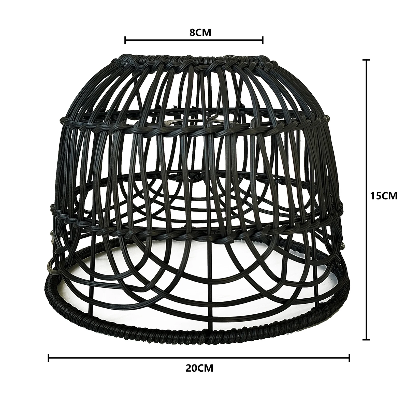 Rattan klosz do lampy tkane dekoracja lampy Rattan żyrandol abażur tkane abażur wiklinowy wisiorek pokrywa na światła dla domu sypialnia