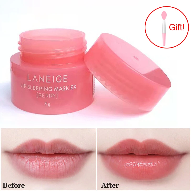 20/3g Moisturizing Lip Balm Night Sleep Exfoliator Maintenance Lip Gloss Lip Sleep Mask Nourishing Strawberry Korean Lip Care 1