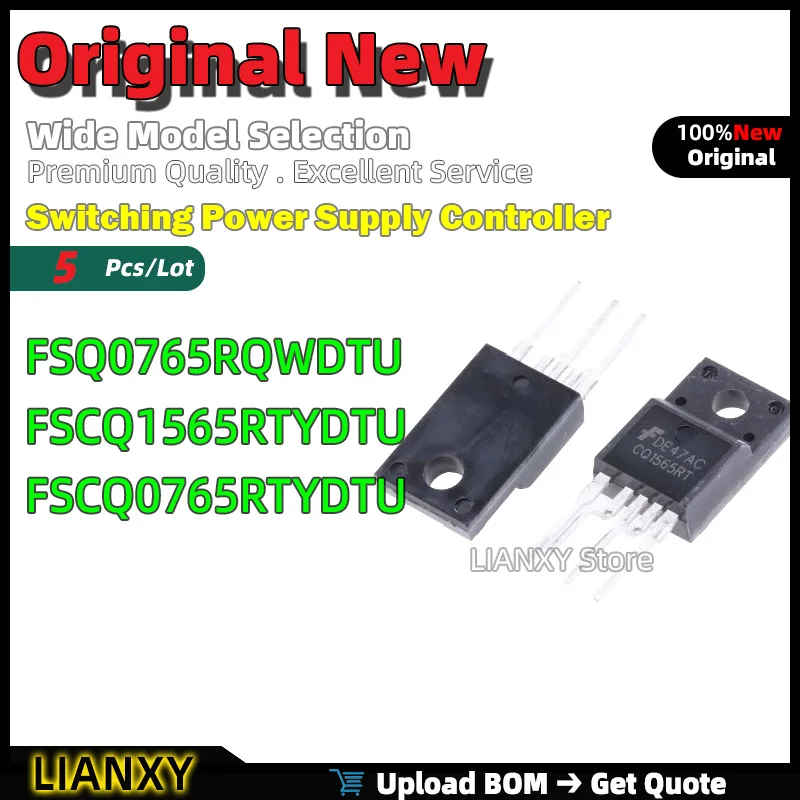 

5 шт. TO-220F-5 FSQ0765RQWDTU FSCQ1565RTYDTU FSCQ0765RTYDTU импульсный контроллер питания новый оригинальный