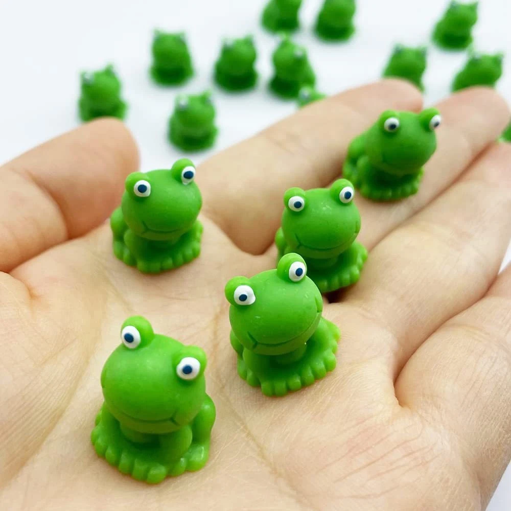 5/10Pcs Mini Frog Miniature, Tiny Resin Figures Fairy Garden Accessories, Micro Landscape DIY Craft Decoration