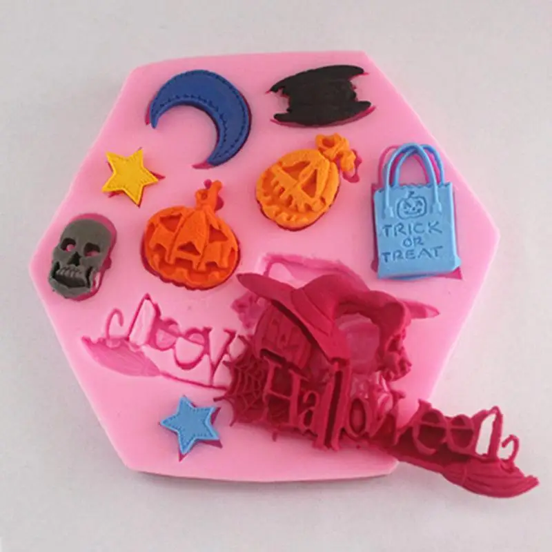 Halloween Cookie Cake Plunger Cutter Mold Fondant Sugarcraft Baking Tool DIY Pastry Decorating Cutter Supplies Craft Accessory