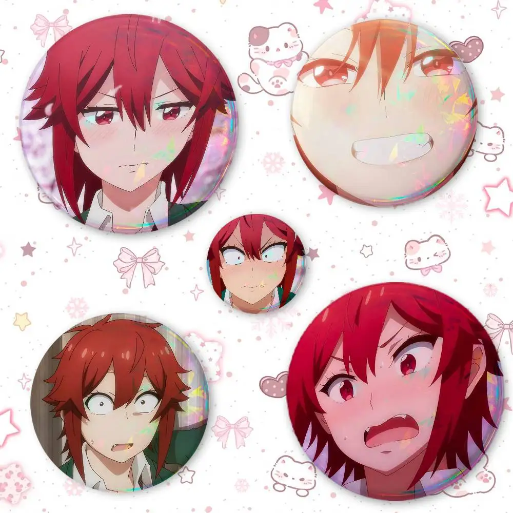 Tomo Ai-zawa Round Button Badge Pin Set Anime Cartoon Game Music Cool Fashion Brooch For Backpack Clothes Hat