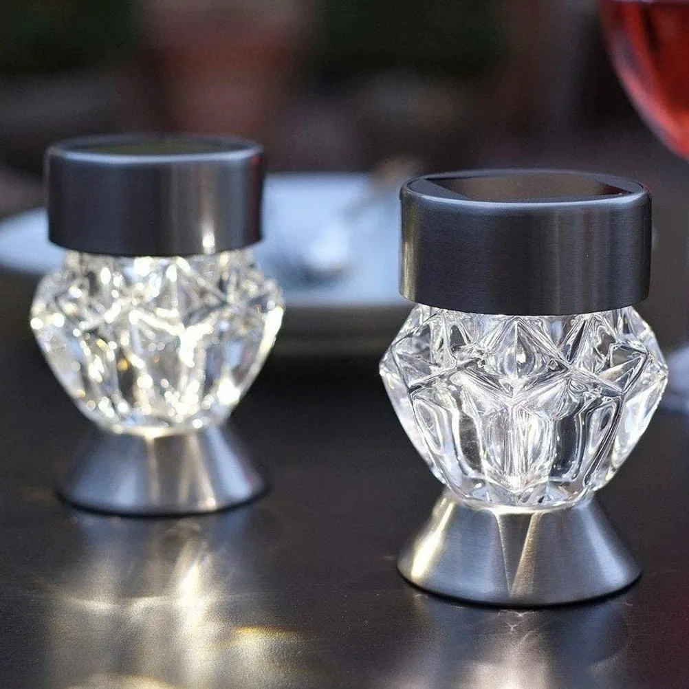 

1Set Solar Diamond Shape Lawn Light Stainless Steel Outdoor Garden LED Lights Waterproof Bright Solar Path Light