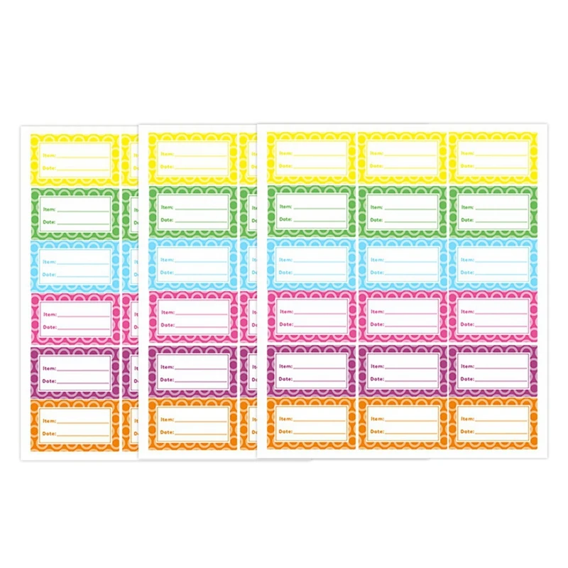 Self-Adhesive Labels School Children Colourful Labels For Labelling, Folder Spine, Self-Adhesive