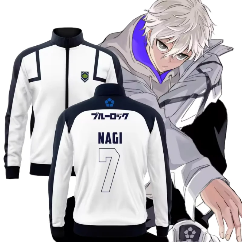 

Anime Blue Lock #7 NAGI Jacket #11 ISAGI Cosplay Costumes #13 BAROU Football Outerwear #1 GAGAMARU #3 NIKO Soccer Jacket