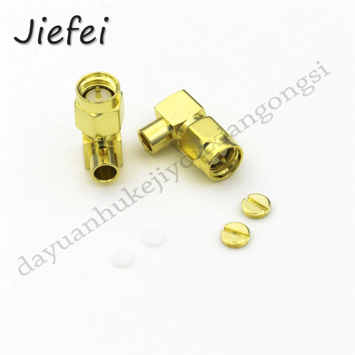 Imagem -04 - Latão Sma rf Connector Ângulo Reto 90 Graus Sma Macho Jack Plug Centro de Solda Semi Resina Rg402 0141 Cabo 100300 Pcs