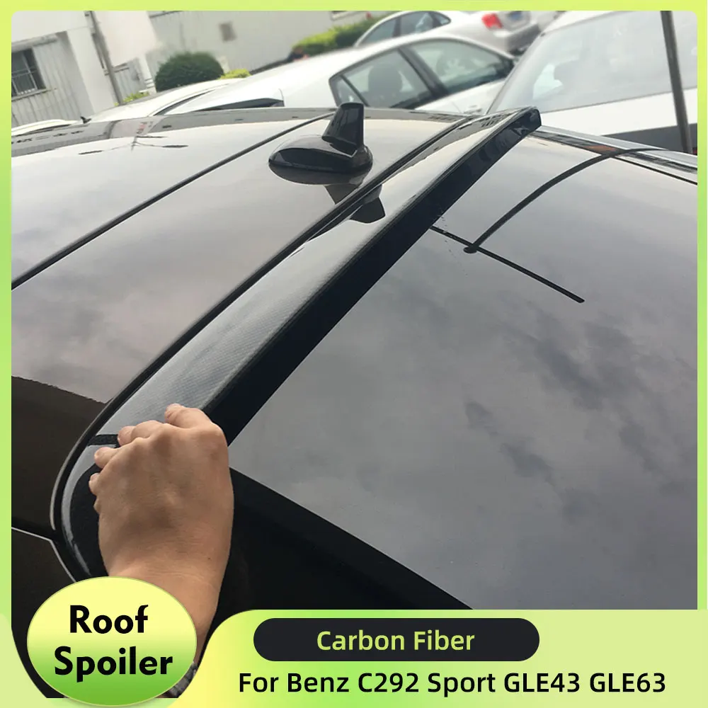 

Car Rear Roof Spoiler Window Wing for Mercedes-Benz GLE SUV Coupe C292 GLE43 GLE63 AMG S 2015-2017 Carbon Fiber /FRP Spoiler