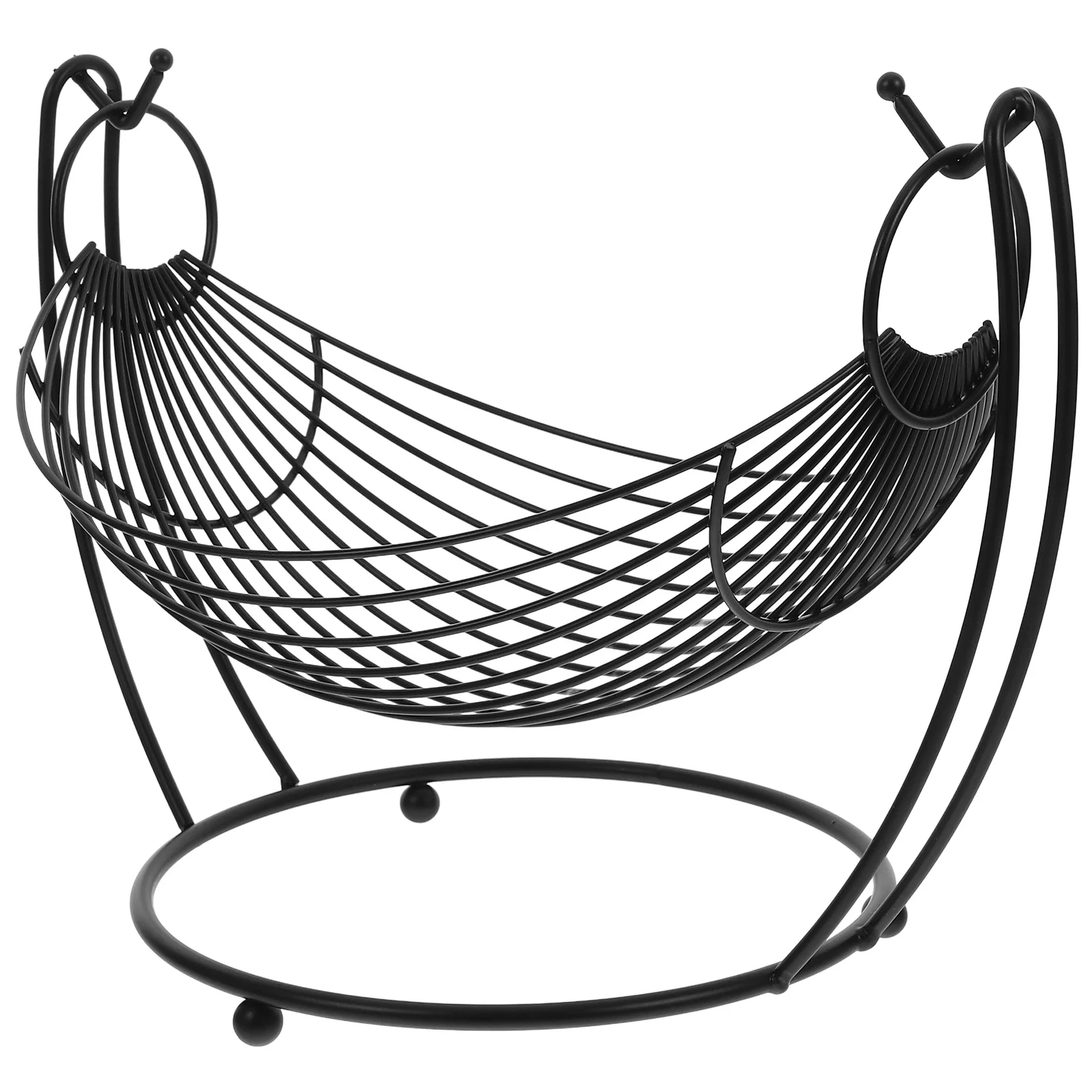 

Metal Wire Fruit Basket Hollow Out Large Capacity Continental Style Countertop Fruit Storage Snack Organizer Decorative Wire